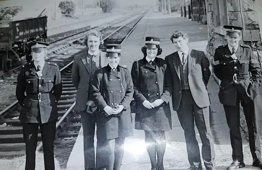 ON DUTY AT PEMBROKE DOCK RAILWAY STATION